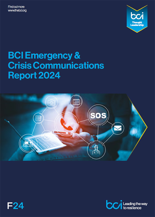 BCI Emergency & Crisis Communications Report 2024 - Cover